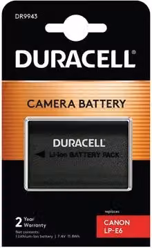 Duracell Li-Ion batt. 1600 mAh per Canon LP-E6