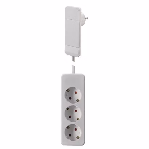 Bachmann SmartPlug - Verlängerungsschnur - Ausgangsanschlüsse: 3 - 1,6m - weiß (933.015)