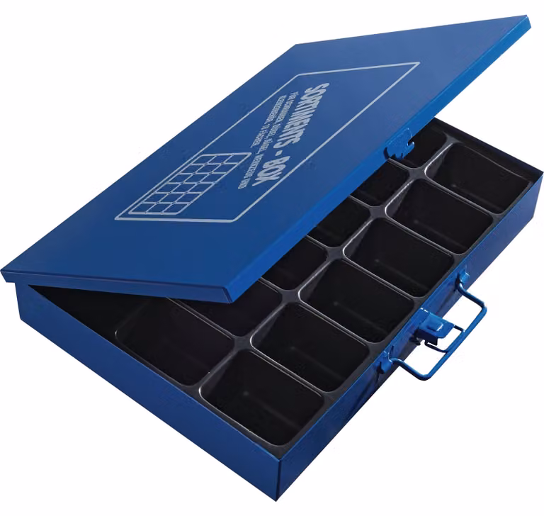 Scatola di cartone L 330 x P 240 x H 50 mm - 9897 BLU