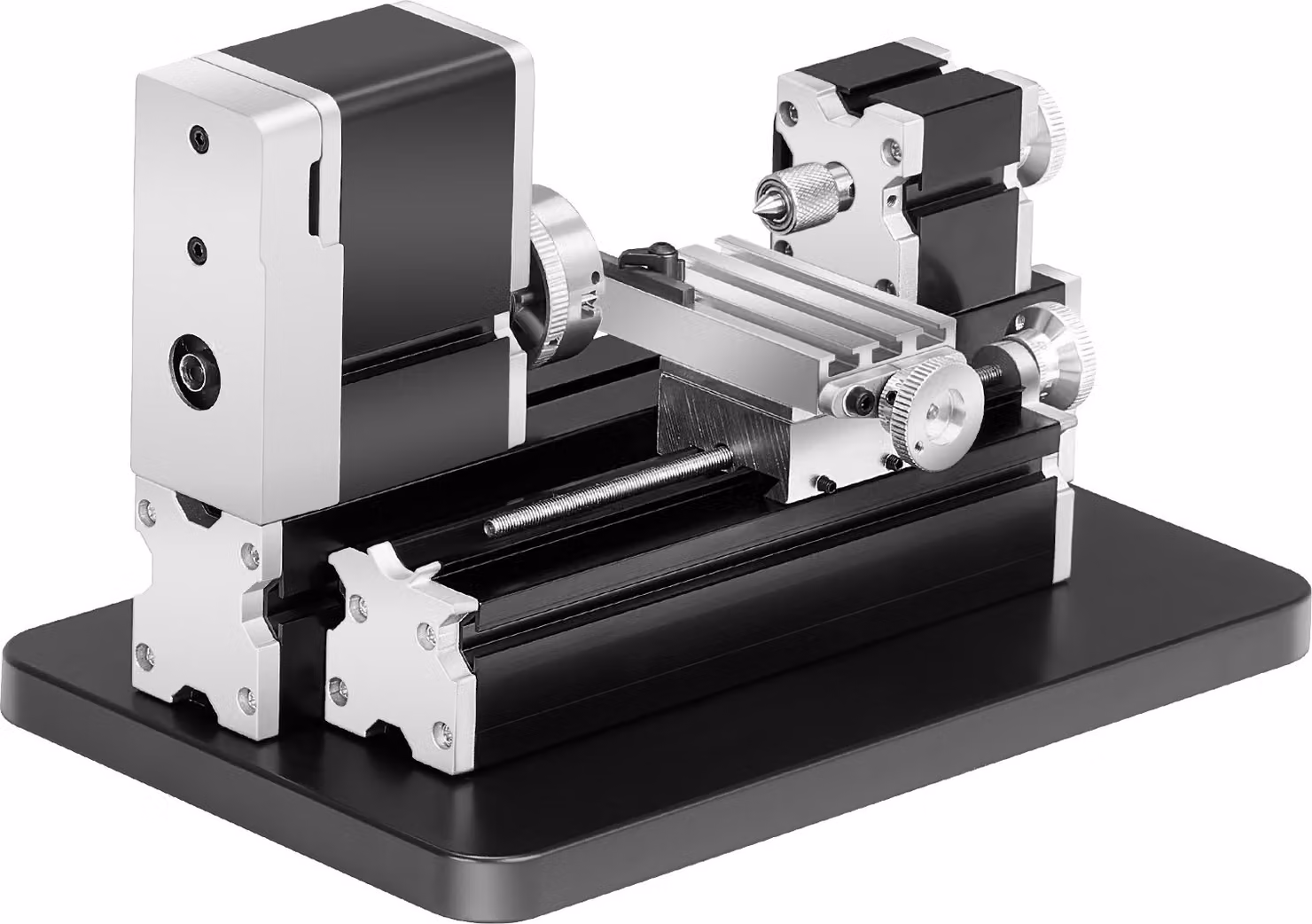 SucceBuy mini tornio per metallo 36W fresatrice 70x130mm 20000rpm strumento di apprendimento