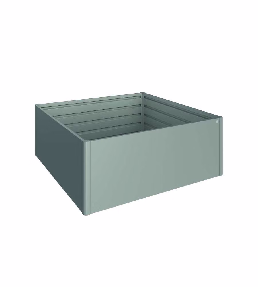 Aiuola rialzata Misura 2x2 grigio quarzo metallizzato