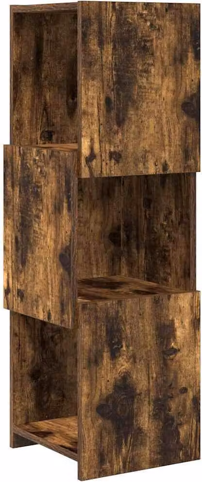 Mobile angolare Rovere fumé 30,5x30x95cm Legno multistrato