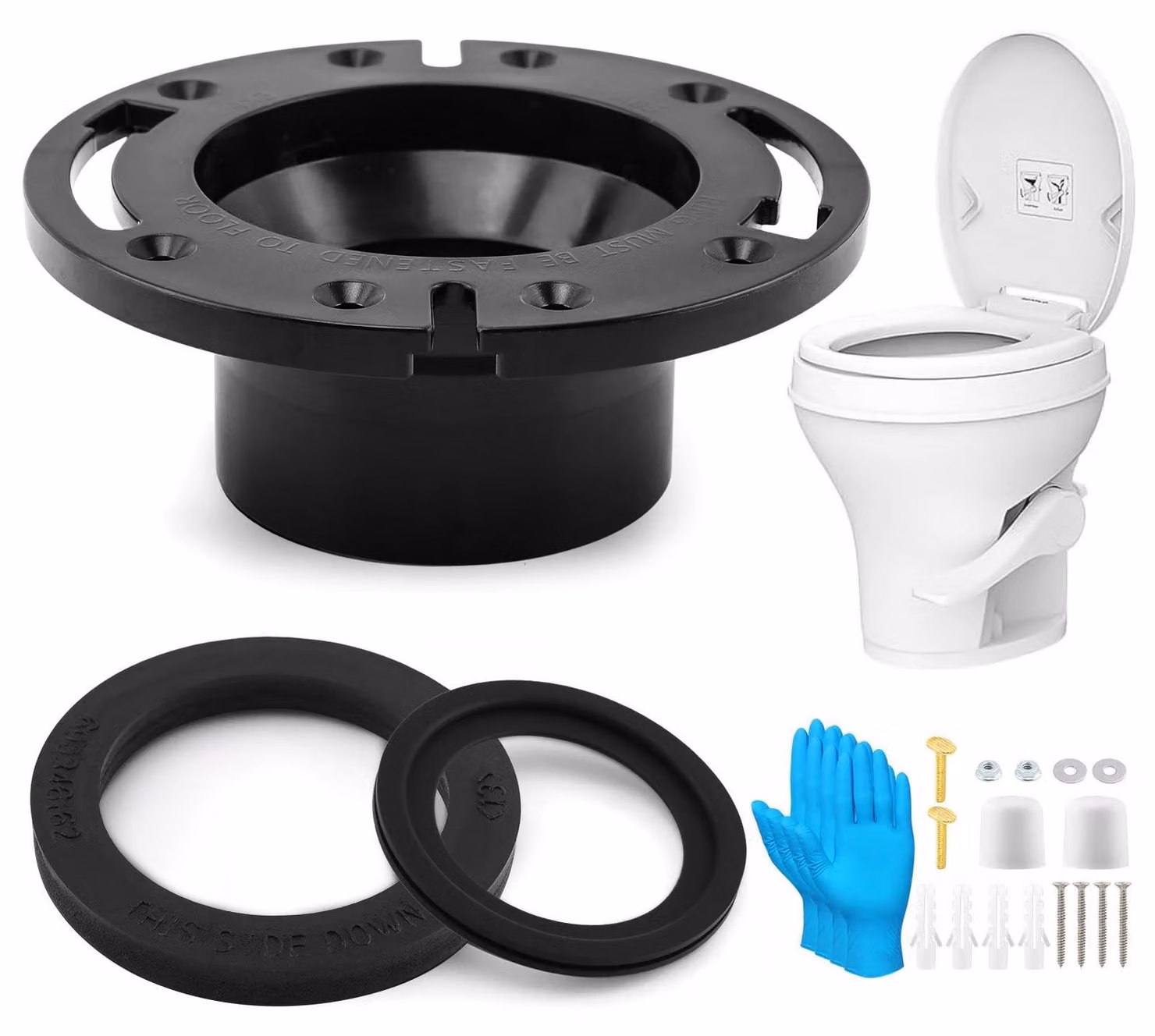 Kit di tenuta per WC per camper - Set di ricambio per WC Dometic 300/310/320