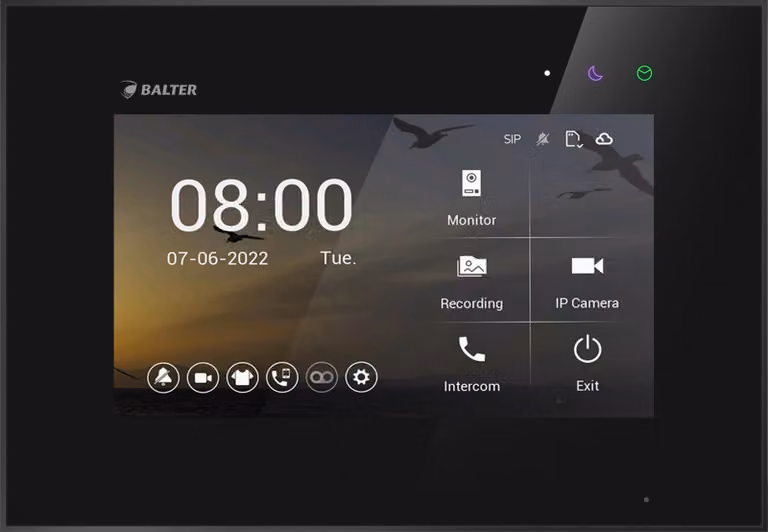 Monitor aggiuntivo Balter Evo HD 7M Nero