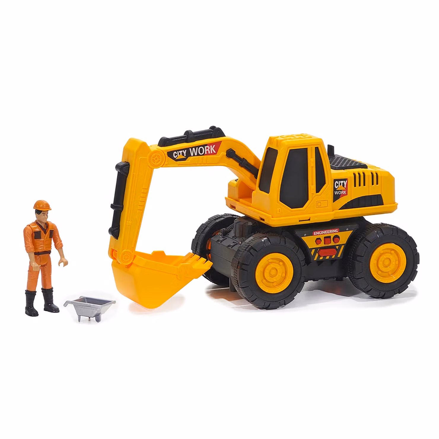 TU GIOCHI Truck Power Mezzi da Cantiere con Luci e Suoni, Giallo