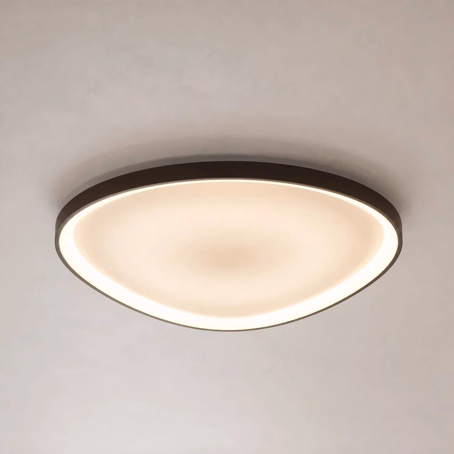 Plafoniera soffitto Asken Lucande, dimmerabile, Marrone / Ruggine, Corridoio, Alluminio, Moderno, Plafoniera