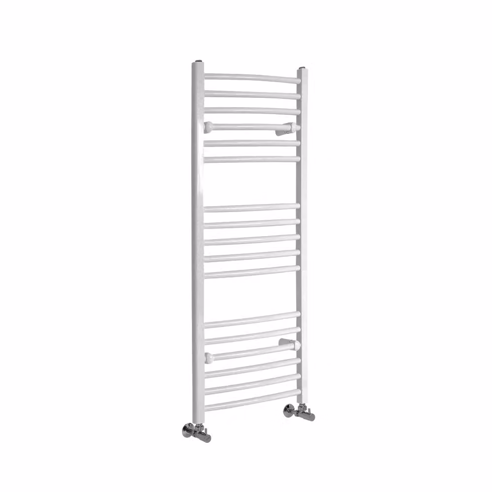 Scaldasalviette Design Bianco Curvo 1200x500mm 480W - Termoarredo Bagno - Ive