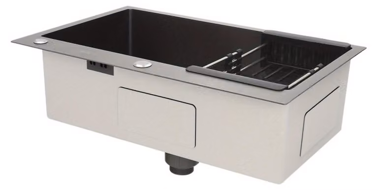Lavello in acciaio inossidabile – Lavello da cucina – Lavello da incasso – Acciaio inossidabile 304 – Grande capacità