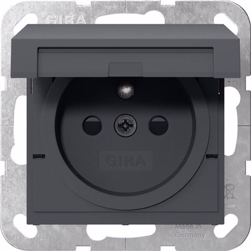 Gira plug-in d. Perno di terra KD + SP System 55 antracite 448828