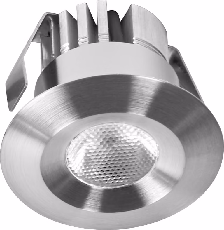 OSRAM Mini Spot LED da incasso 6W nichel satinato IP44, set di 5 spot da soffitto 42mm 480lm, bagno cucina bianco caldo 3000K