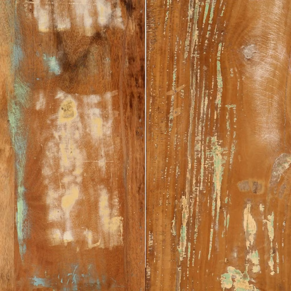 vidaXL Tavolo da pranzo 160x80x75 cm in legno massello antico