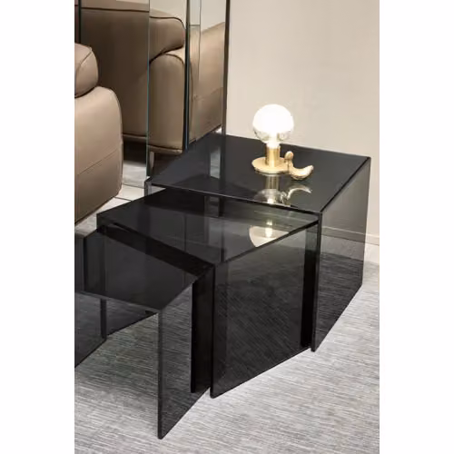 Tavolino Trio in vetro Tonelli Design