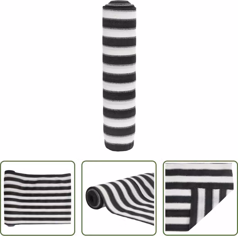 Il paravento Living Store antracite e bianco 1,5x50 m HDPE 195 g/m²