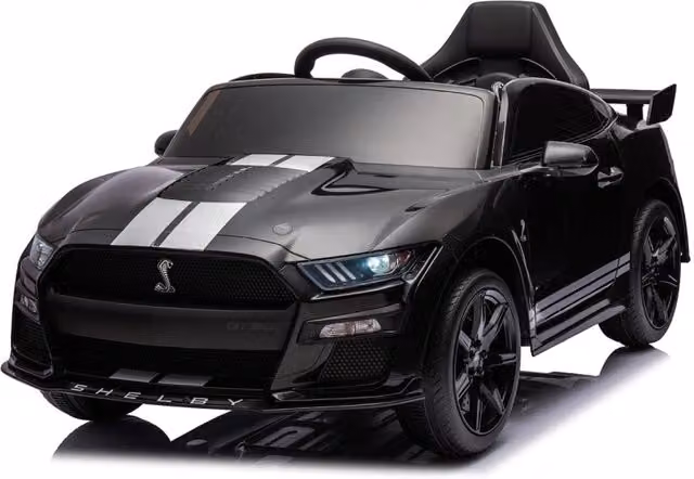 Macchina Elettrica per Bambini Licenza Ufficiale Ford Mustang Shelby Telecomandata 10,8V 3,1Ah Nero