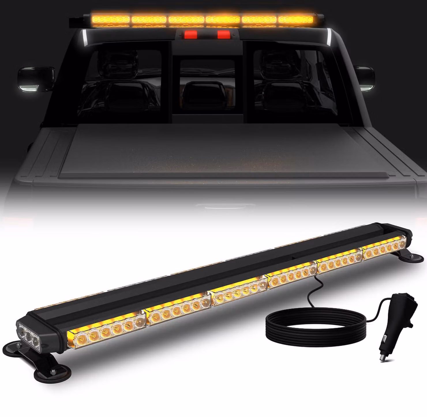 Barra luminosa stroboscopica, 96,5 cm, 78 LED, doppia fila