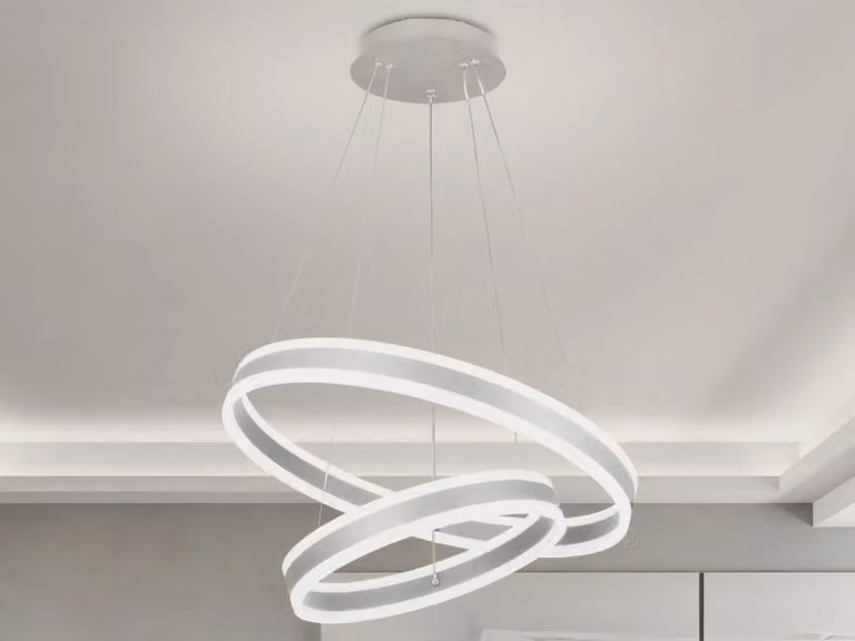 Lampada a sospensione LED con telecomando, 135W