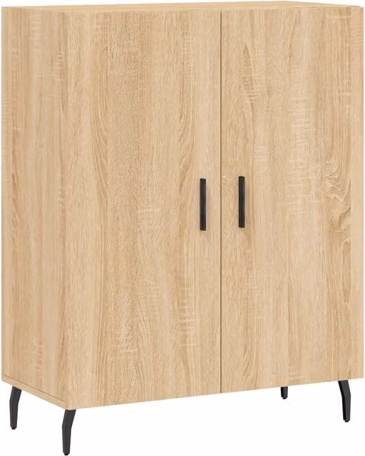 Buffet credenza cassettiera armadio mobile contenitore organizer cucina soggiorno rovere Sonoma 69,5 x 34 x 90 cm legno ingegnerizzato marrone 02_0031640