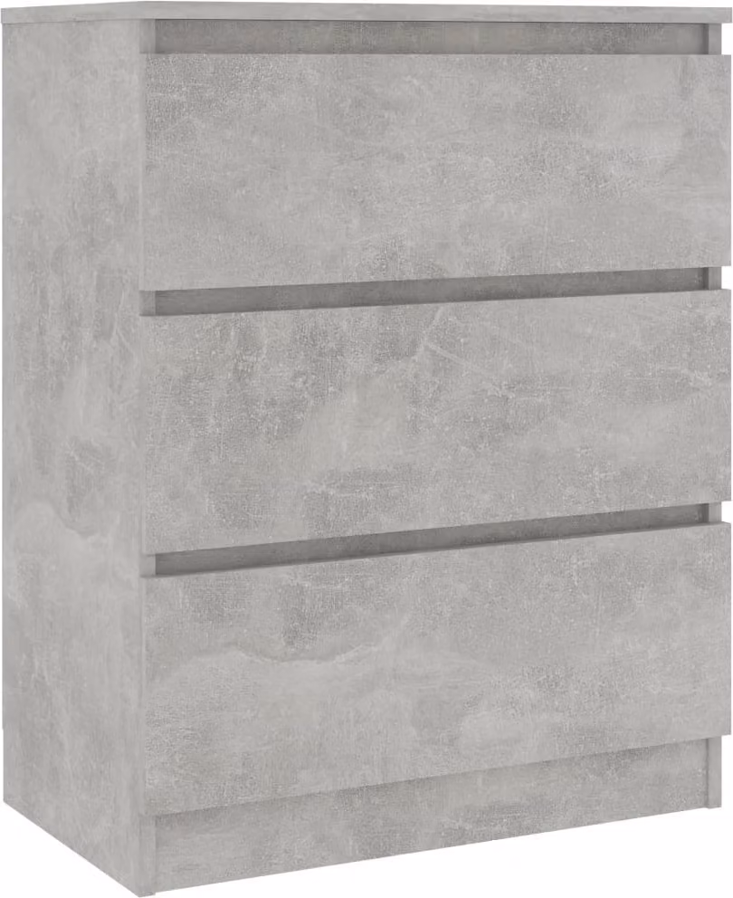 Credenza Grigio Cemento 60x35x76 cm in Legno Multistrato