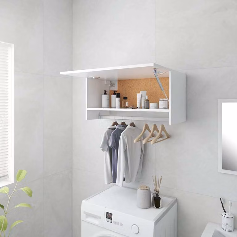 vidaXL Armadio bianco 70x32,5x35 cm Materiale a base di legno - Armadio - Armadi - Armadio a muro - Guardaroba