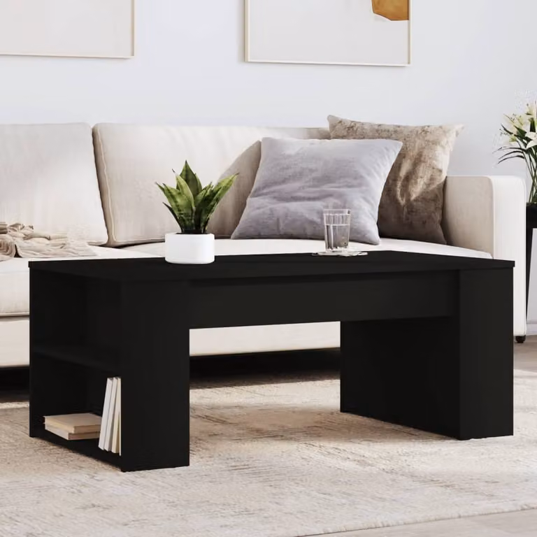 Maison Exclusive - Tavolino nero 102x55x42 cm Materiale ligneo