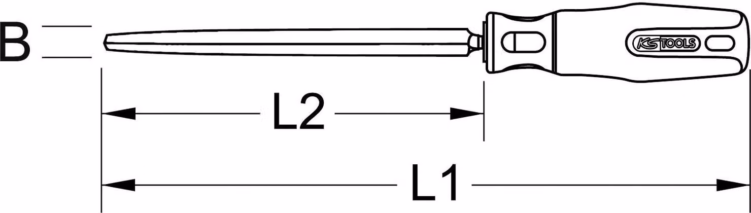 KS Tools 1502242 150.2242 Triangular groover