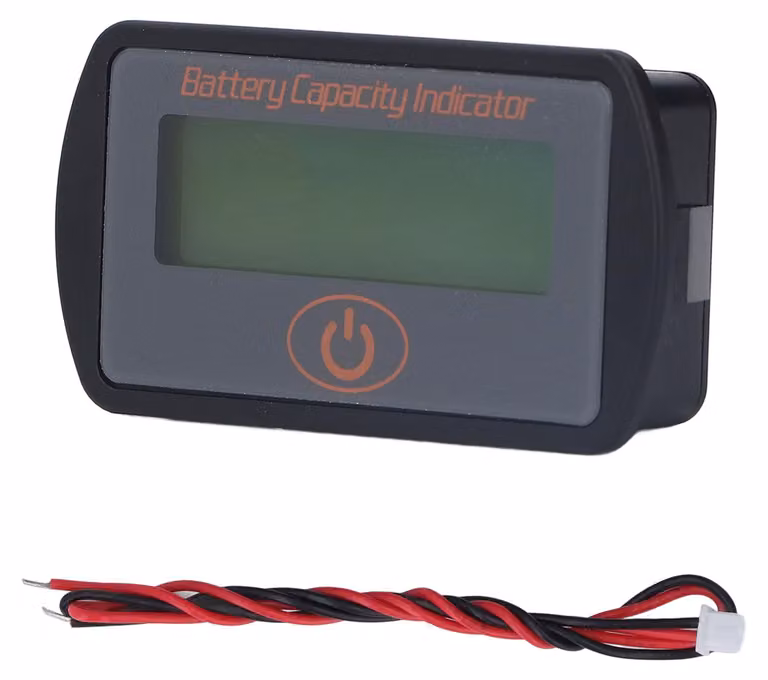 Misuratore di batteria, display impermeabile per la visualizzazione delle prestazioni delle batterie al litio, indicatore di capacità e di tensione, monitor per camper della serie 2