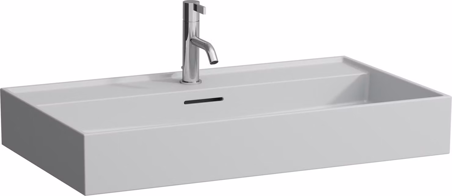 LAUFEN Kartell lavabo à poser, 3 trous pour robinet, avec trop-plein, 800x460mm, H8163367591081, H8163367591081