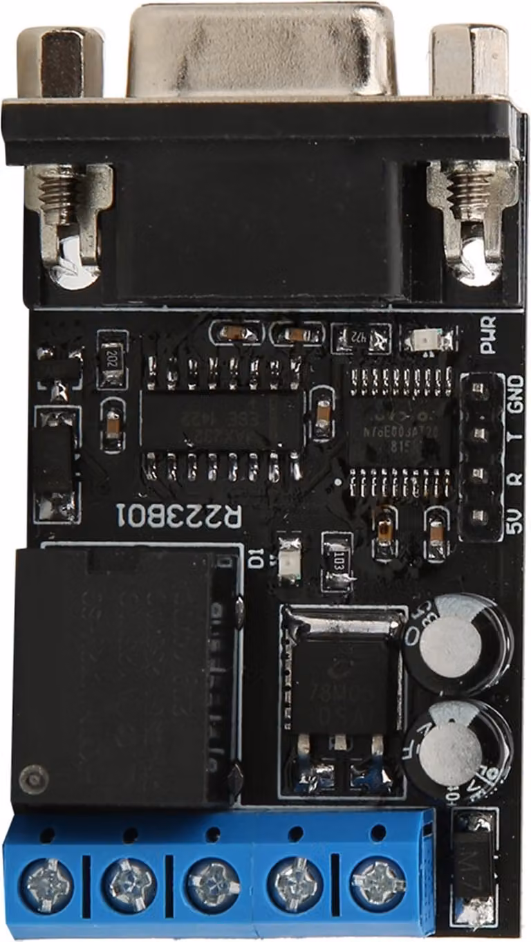 Modulo relè di ritardo RS232 1 canale porta seriale UART multifunzionale DC12V R223B01