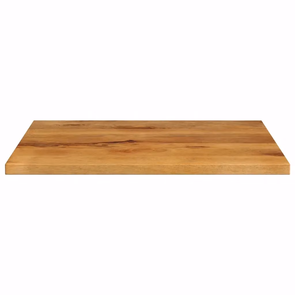 Piano per tavolo quadrato in legno di mango color marrone vidaXL L: 80 cm, P: 80 cm, H: 3,8 cm – 2