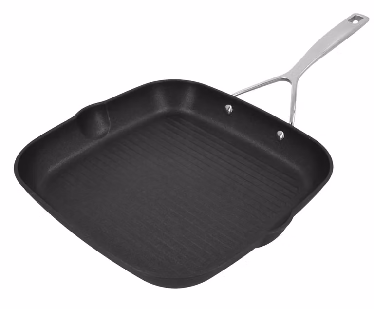 Bistecchiera in alluminio antiaderente per induzione, linea Alu Pro 5, diam. 28cm (FINE SERIE)