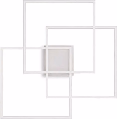 Lampada Da Soffitto Frame Pl Quadrato Bianco Ideal-Lux