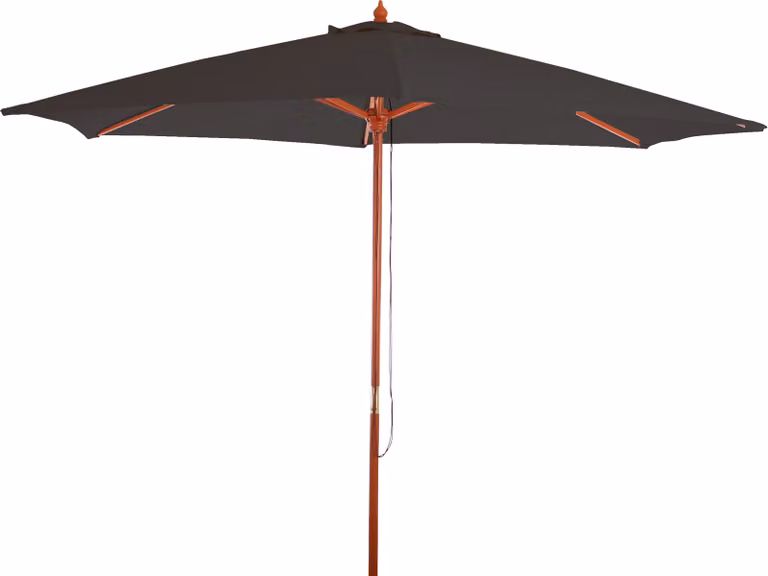Ombrellone Florida, ombrellone da giardino, Ø 3m poliestere/legno ~ antracite
