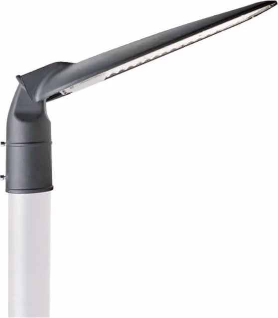 Testa Palo IPERBRIKO in Alluminio Grigio con LED da 50 W, 5000 Lm, Luce Bianco Caldo 3000K per Giardino