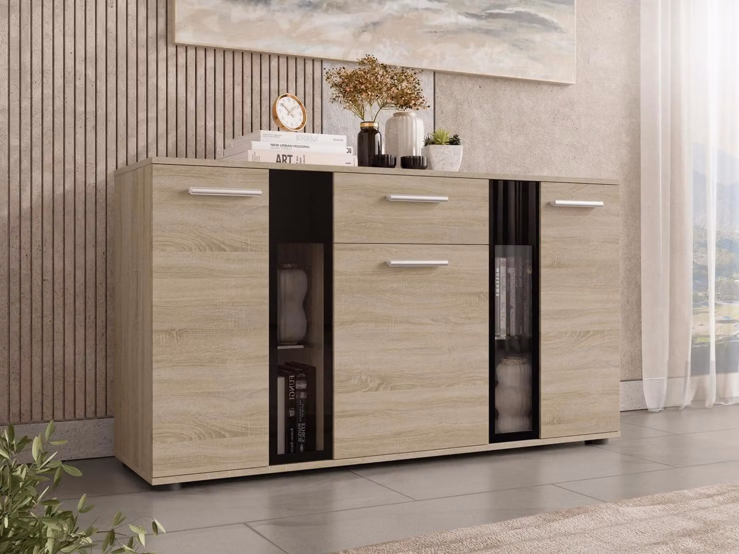 Cassettiera combinata VENNY - rovere sonoma