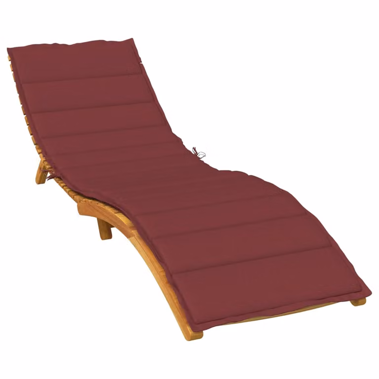 vidaXL Cuscino per Lettino Prendisole Rosso, L: 200 cm, P: 70 cm, H: 4 cm