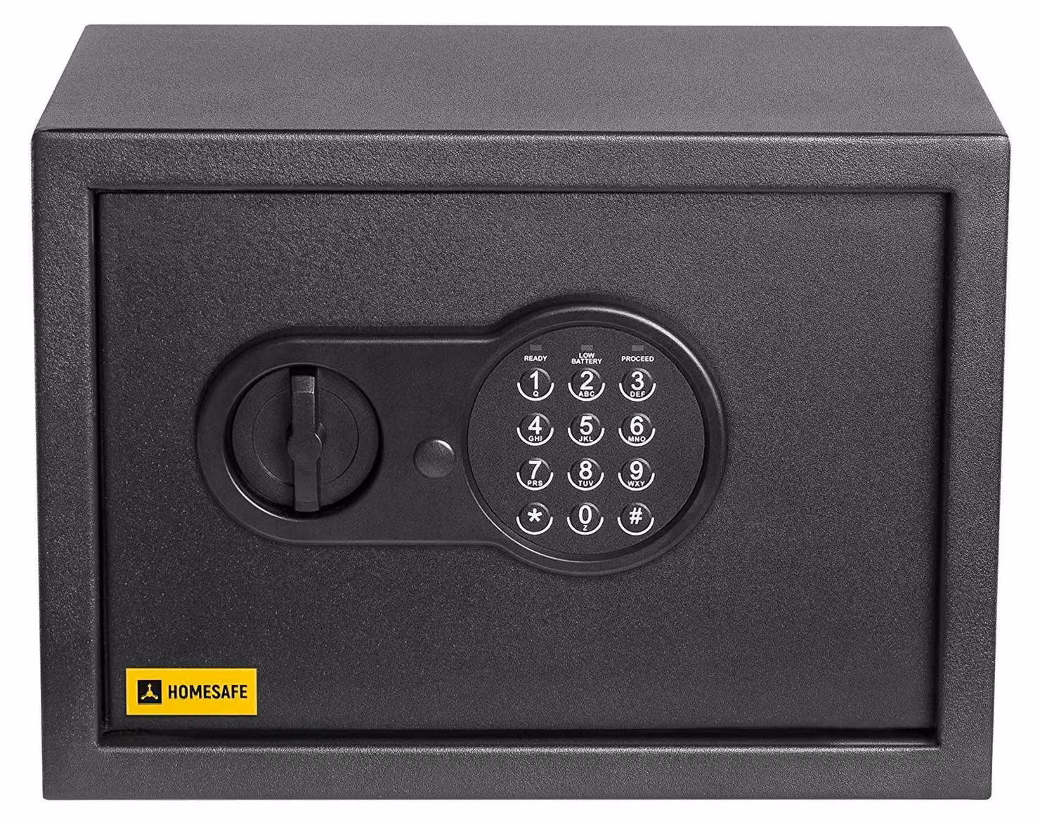 Cassaforte elettronica - 25 x 35 x 25 cm - Acciaio legato - Nera - Cassaforte da parete