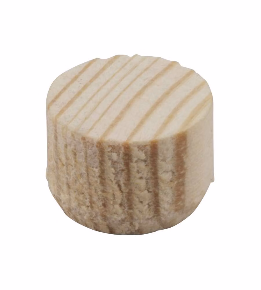 Wolfcraft Piastrine Coprifori Legno D.15 mm - Confezione 50 pz