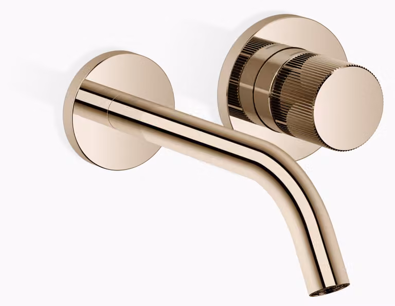 Dornbracht META Mitigeur monocommandé mural pour lavabos sans vidage, saillie 190mm, bec fixe, 36860664-26, 36860664-26