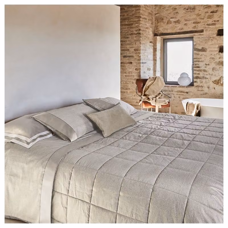 SASHIKO Trapunta - Taglia: 2 piazze,Colore: SASHIKO - GRIGIO
