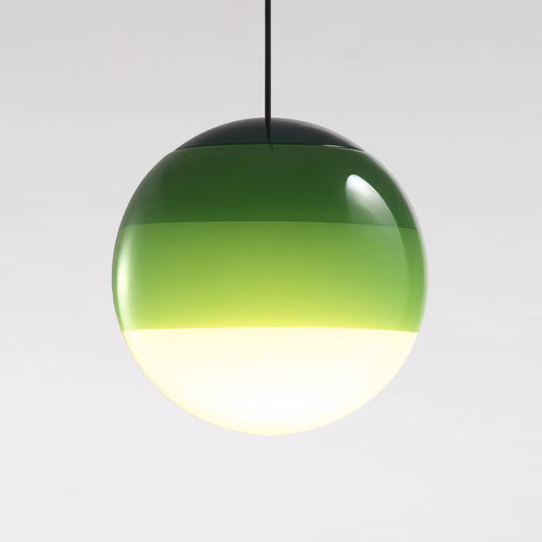 MARSET Lampada a sospensione Dipping Light, dimmerabile, Verde, Soggiorno / Sala da pranzo, Vetro, Design, Lampada a sospensione