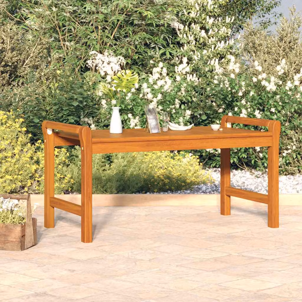 vidaXL Tavolino da Salotto Rettangolare in Legno di Acacia Oliato, Marrone, L 100 x P 50 x H 50 cm