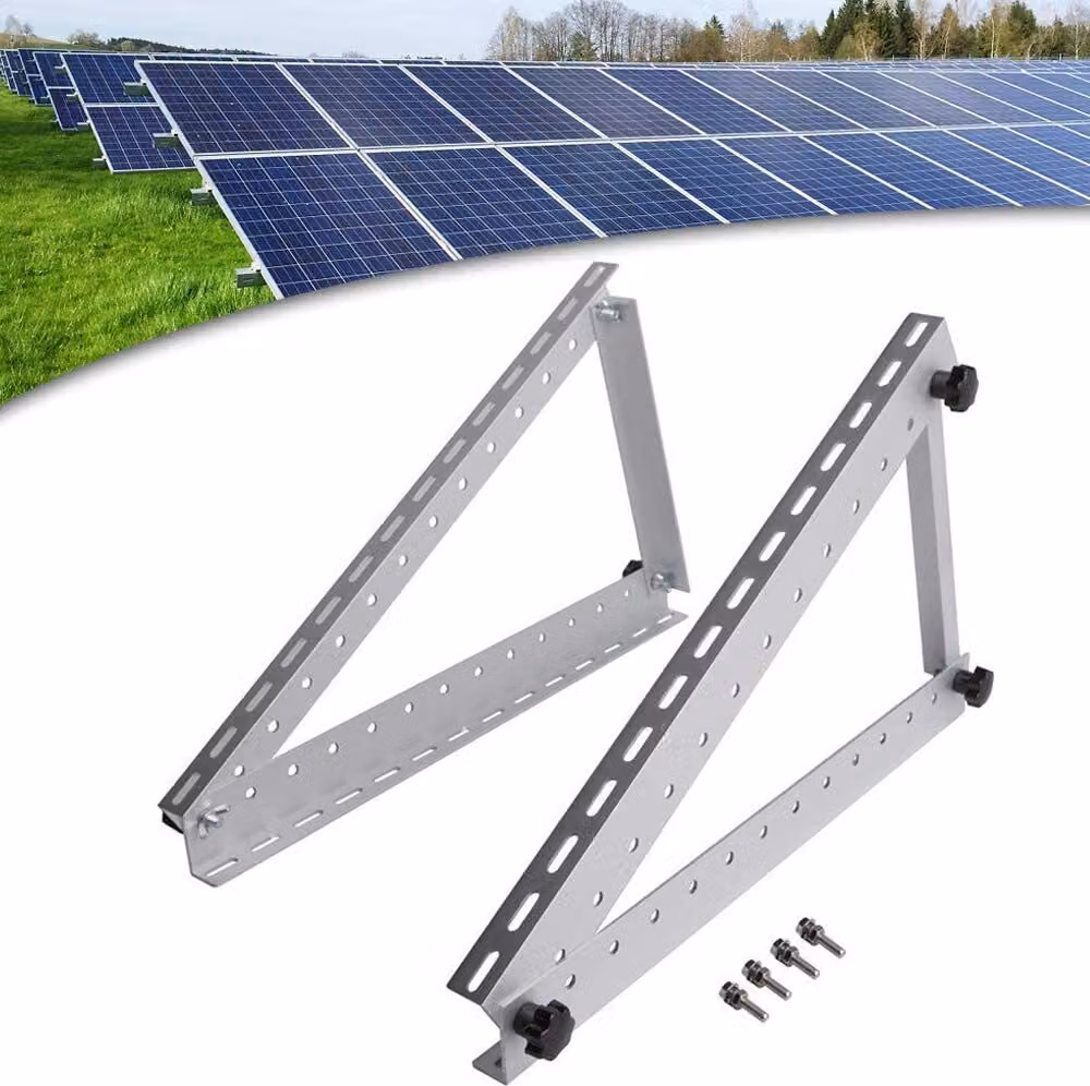 Supporto solare da 22 pollici - Supporto regolabile in alluminio per pannelli solari - Supporto per pannelli solari da 556 mm per camper, 100 W