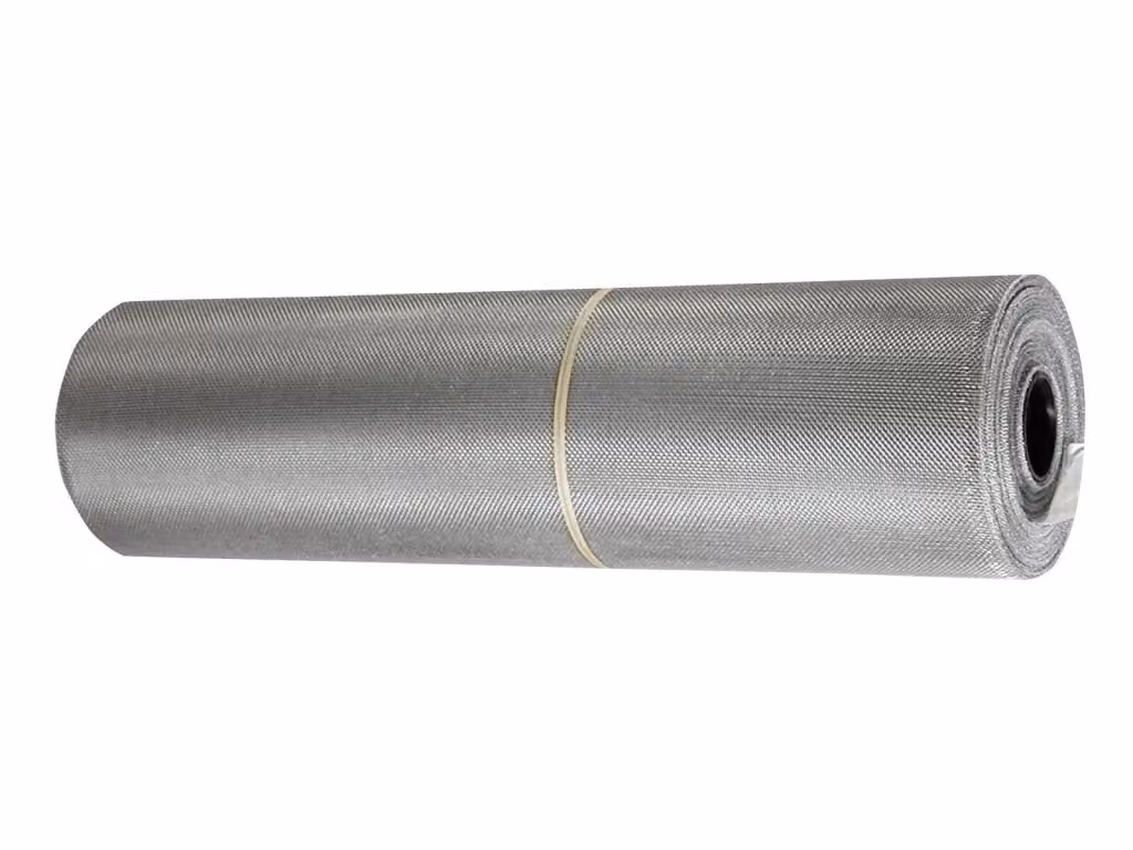 Zanzariera in alluminio T.I.E. Tessitura Industriale con maglia 18x16 cm, rotolo da 30 m, colore argento – 2