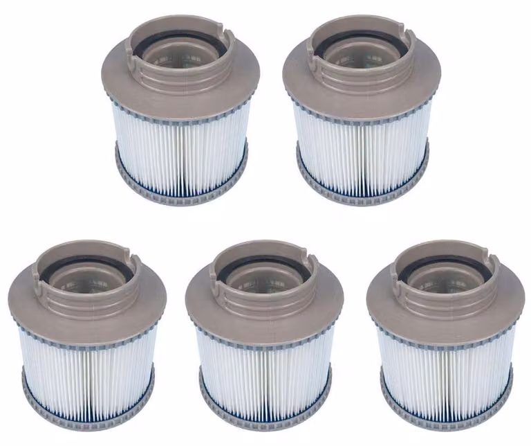 Filtro per vasca idromassaggio - Pacco da 5 - Per MSpa FD2089 - Filtro a pieghe ad alta portata