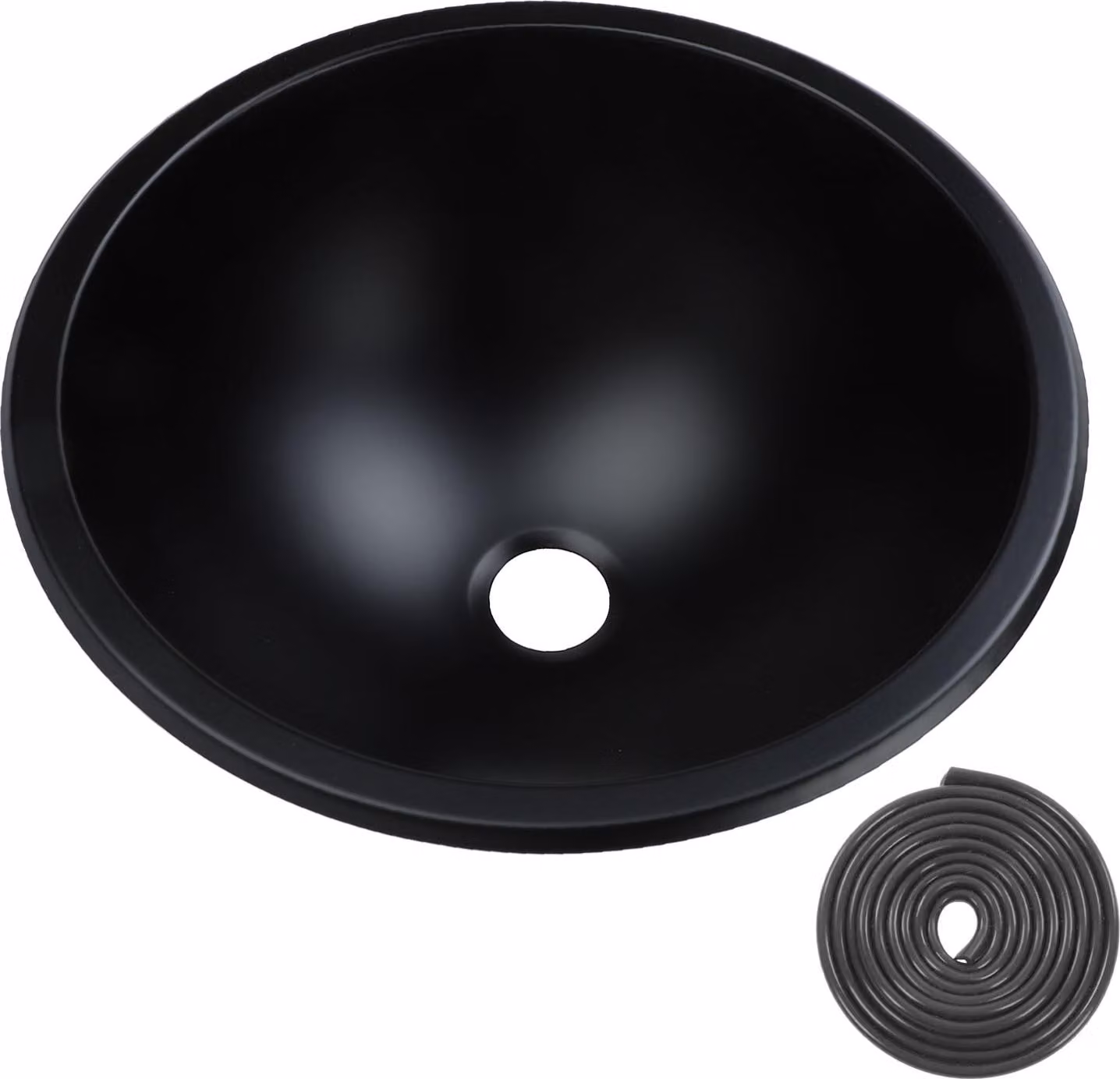 304 lavello in acciaio inox 12 pollici rotondo 40 mm porta di scarico Facile da mantenere un bagno di grande capacità per barca caravan RV