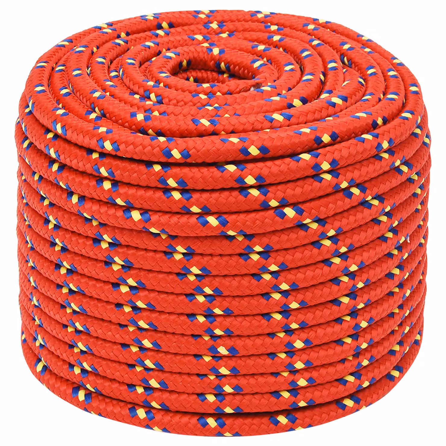 Corda multiuso vidaXL in plastica rossa da 12 mm, lunghezza 100 m