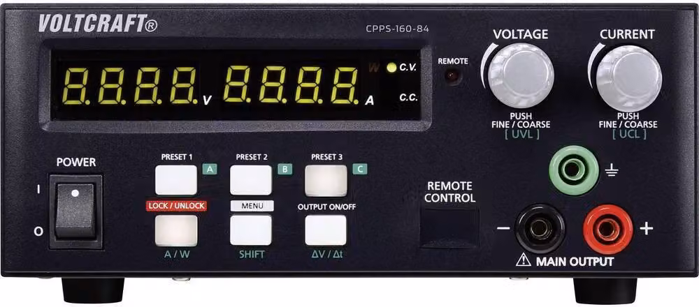 VOLTCRAFT Alimentatore da laboratorio, regolabile CPPS-160-84 0,02 - 84 V/DC 0,01 - 5 A 160 W USB controllabile a distanza, programmabile, Au