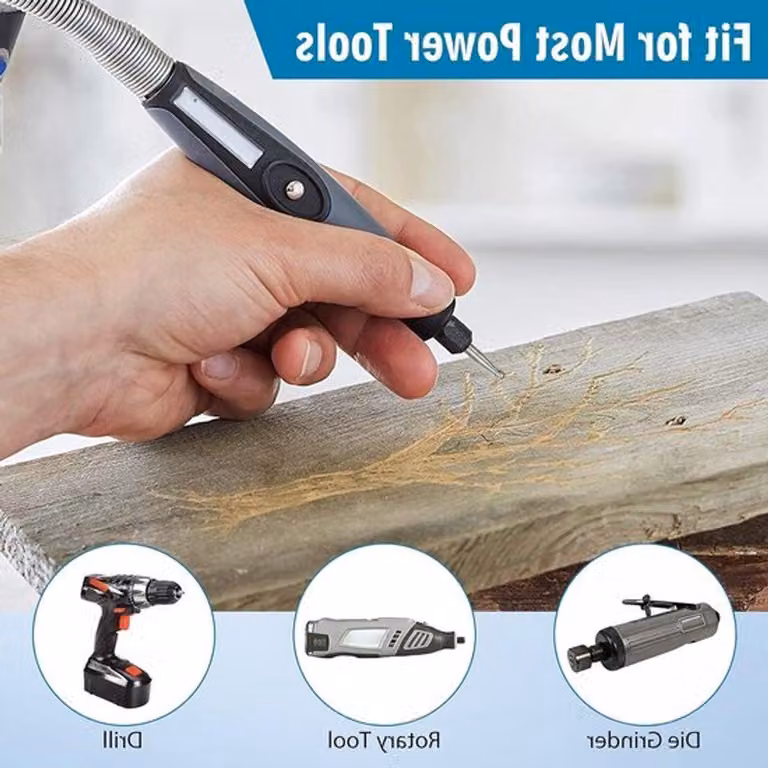 Set di 20 utensili per la lavorazione del legno, inclusi frese in HSS, accessori per la perforazione e strumenti per progetti fai-da-te