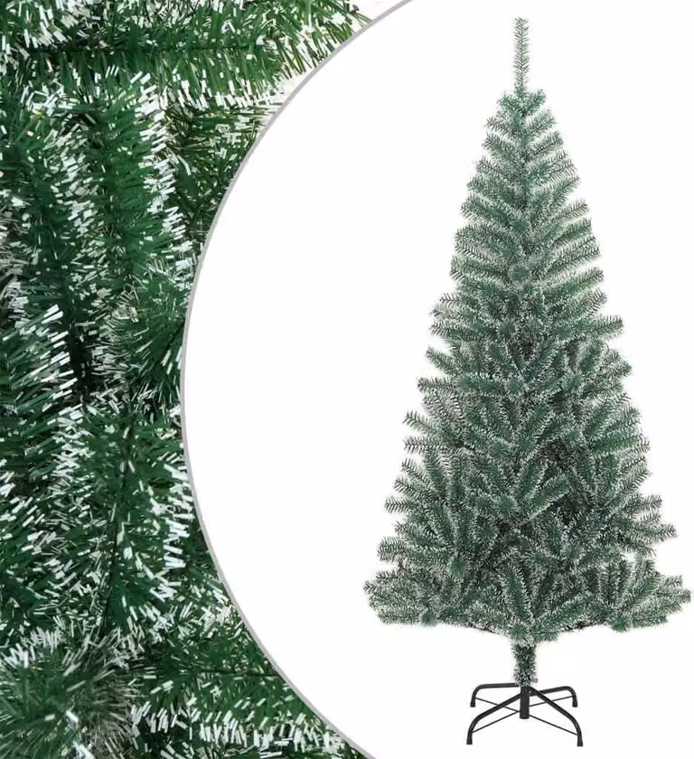 Maison Exclusive - Albero di Natale artificiale, verde, con effetto neve, altezza 210 cm