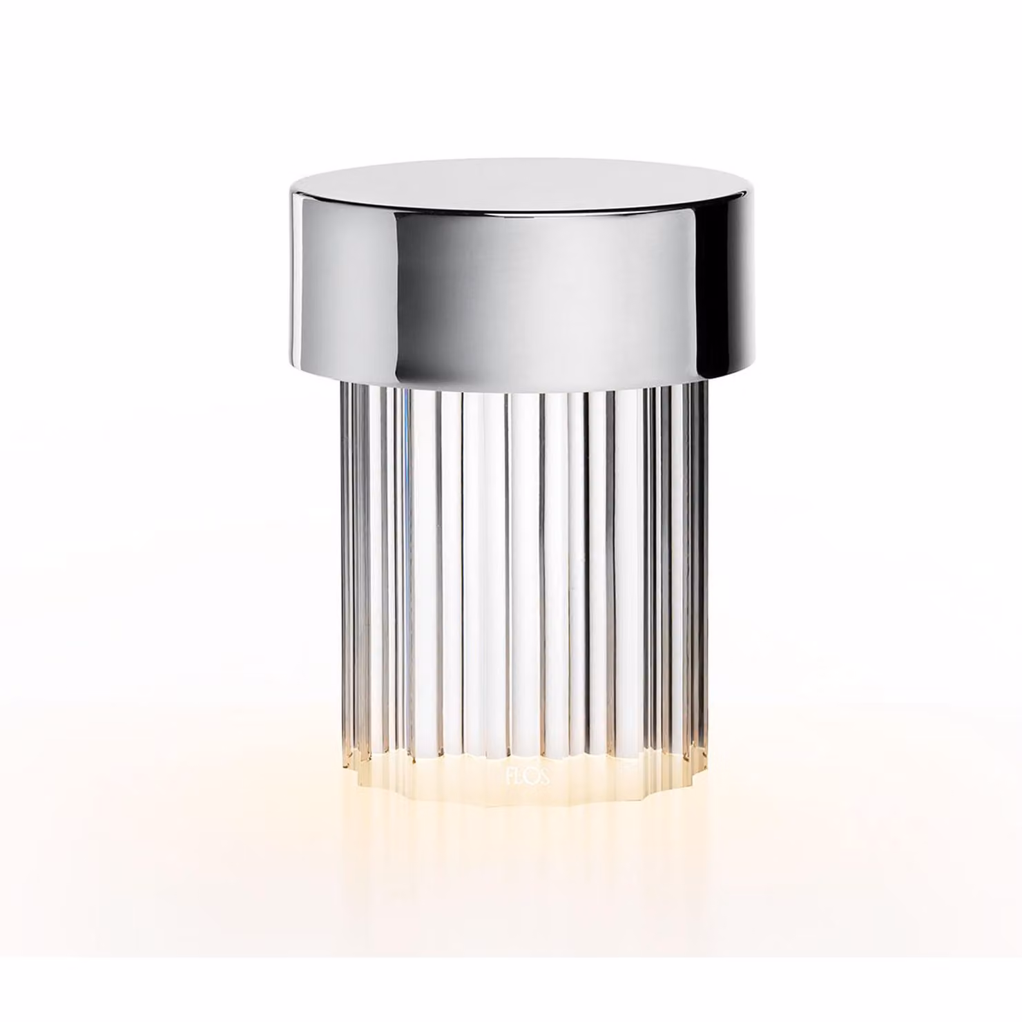 Flos - Last Order Fluted - Lampada da tavolo - Argento Lucido
